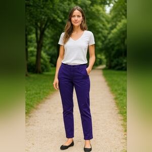 Wilfred 6 Deep Purple Straight Leg Pants